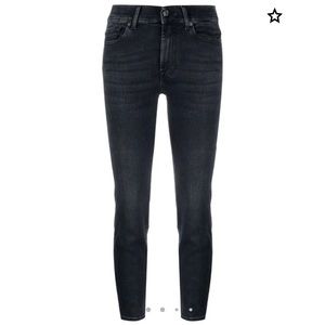 7 for all mankind dark wash skinny jeans. Roxanne